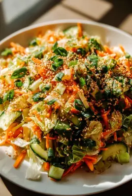 Asiatischer Salat mit Chinakohl und Sesam-Dressing genießen!