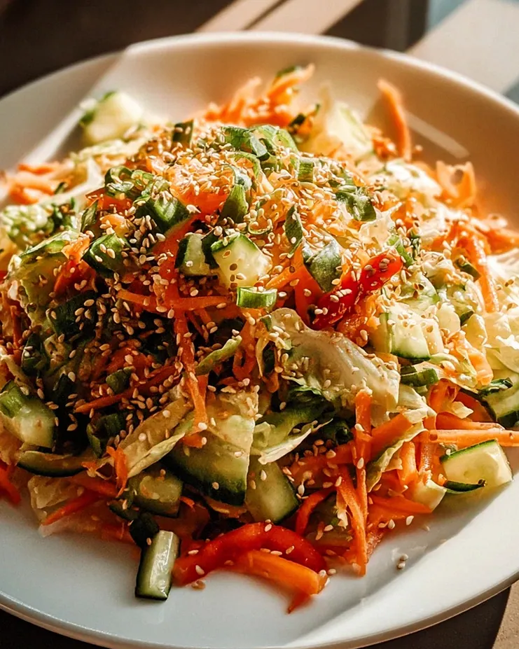 Asiatischer Salat mit Chinakohl und Sesam-Dressing genießen! – Schritt 2