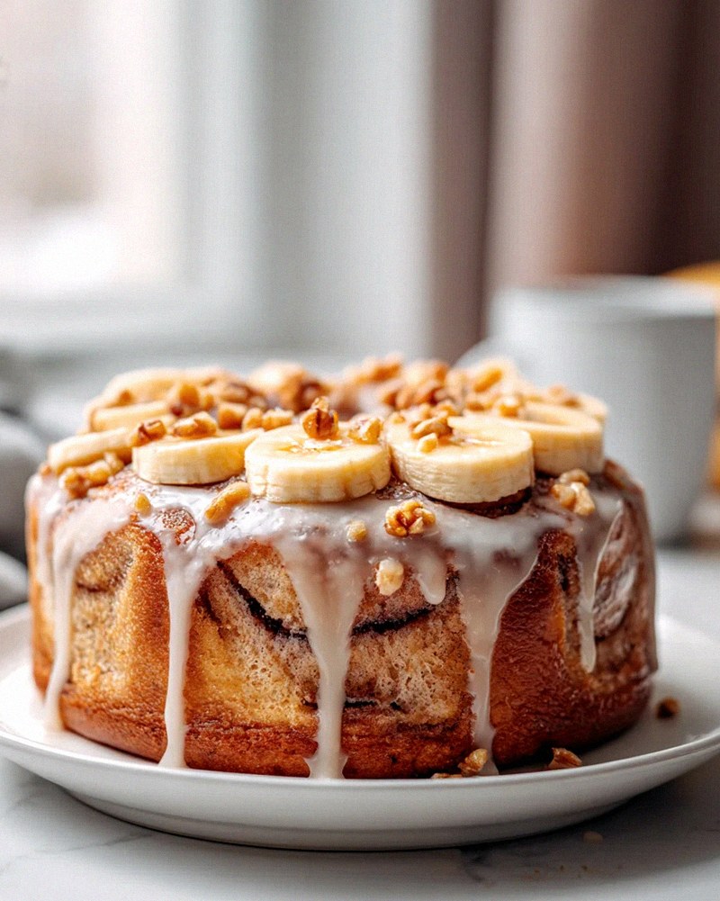 Banana Bread Cinnamon Roll Cake Rezept: Süßer Genuss! – Schritt 1
