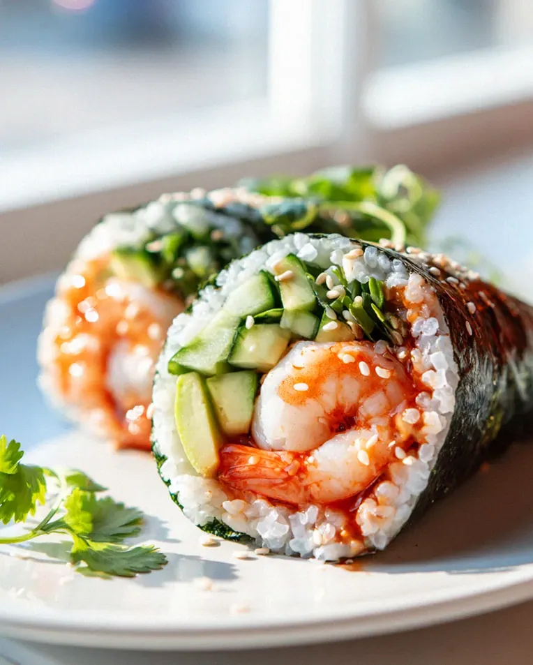 Blitzschnelle Scharfe Garnelen-Sushi Wraps mit Sriracha Mayo – Schritt 1