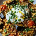 Bulgur mit Tomaten, Auberginen und Joghurt
