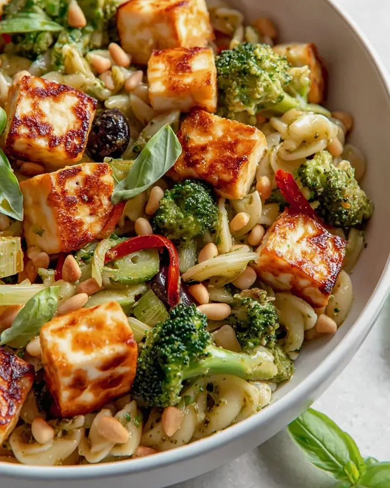 Bunter Halloumi-Pasta-Salat: Frisch & lecker genießen! – Schritt 1