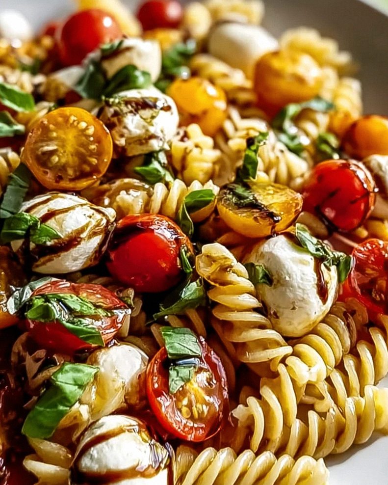 Caprese-Pasta-Salat mit Balsamico-Glasur – frisch & lecker! – Schritt 2