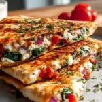 Cheesy Mediterranean Quesadilla: Leckere Fusion aus Käse und Gemüse
