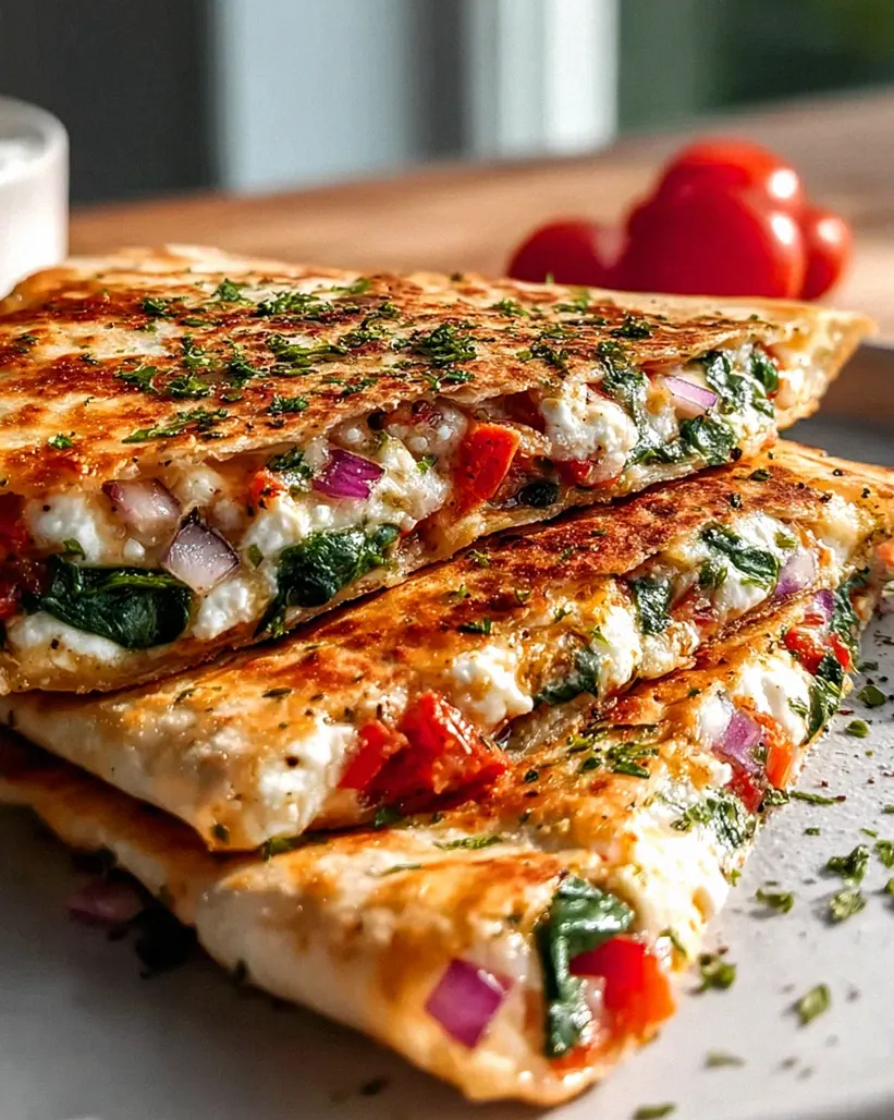 Cheesy Mediterranean Quesadilla: Leckere Fusion aus Käse und Gemüse – Schritt 1