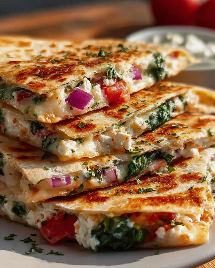 Cheesy Mediterranean Quesadilla: Leckere Fusion aus Käse und Gemüse – Schritt 2