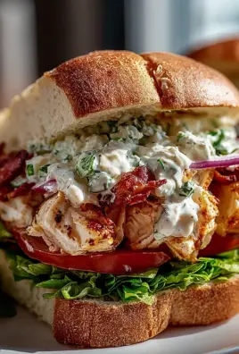 Chopped Chicken Beef Putenspeck Ranch Sandwich – Geschmacksexplosion!