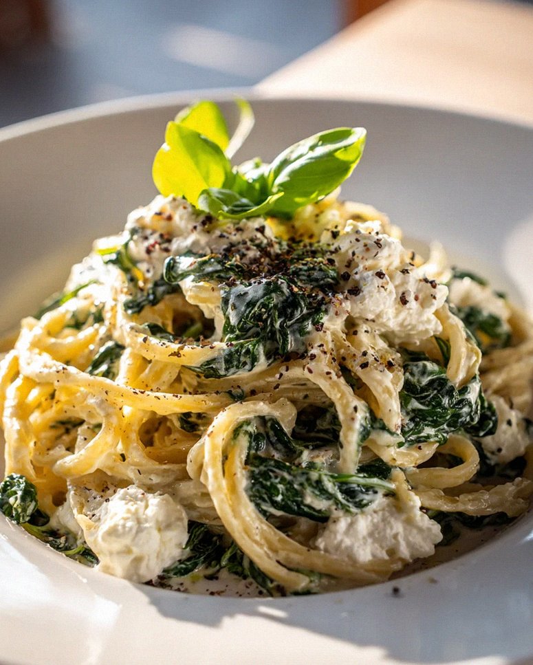 Cremige Knoblauch Pasta: Spinat & Ricotta Genuss pur – Schritt 1