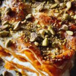 Cremige Kürbislasagne mit Ricotta und Pistazien