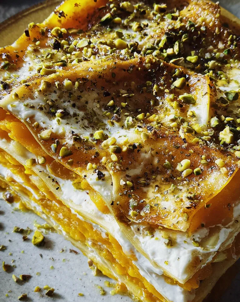 Cremige Kürbislasagne mit Ricotta und Pistazien – Schritt 2