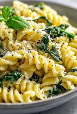 Cremige One Pot Pasta mit Linsen und Spinat – Einfach lecker!