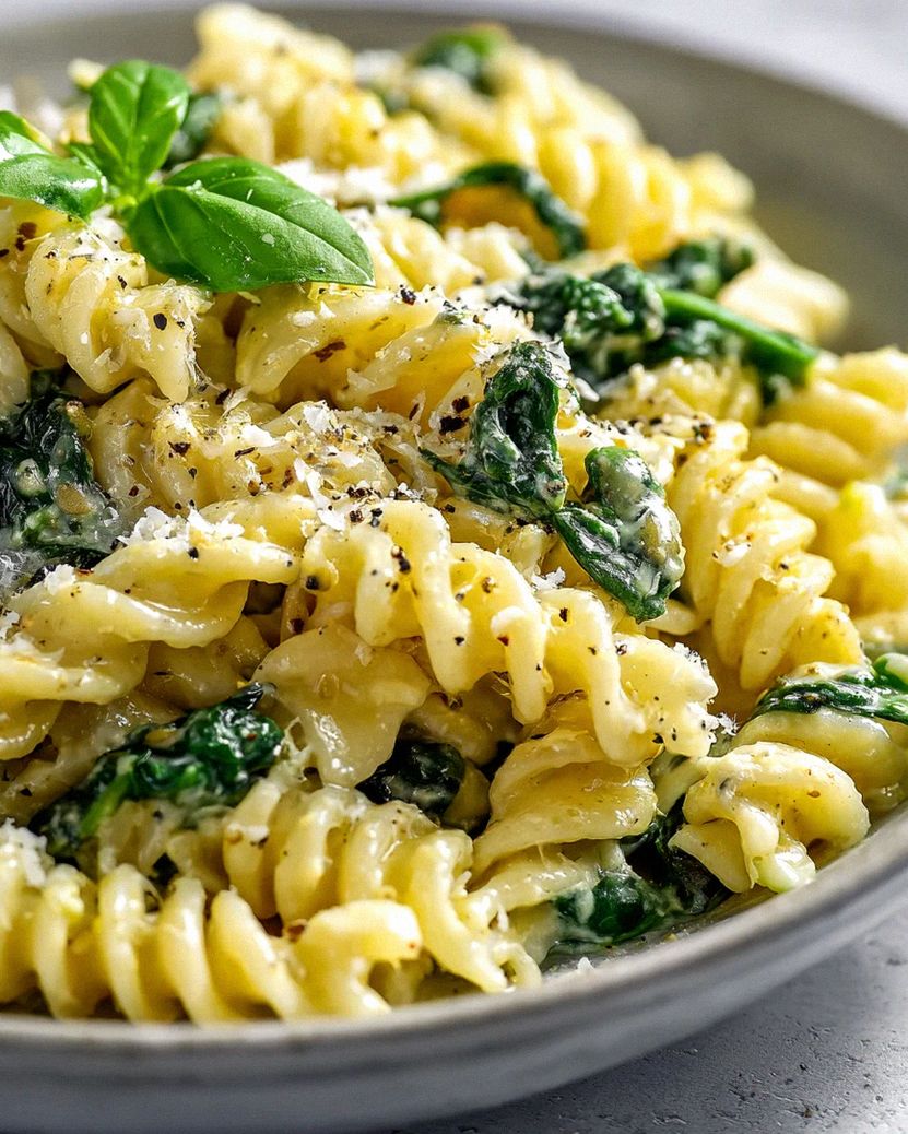 Cremige One Pot Pasta mit Linsen und Spinat – Einfach lecker! – Schritt 1
