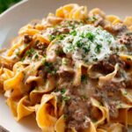 Cremige Pastapfanne mit Brokkoli und Putenspeck – Schnell & Lecker!