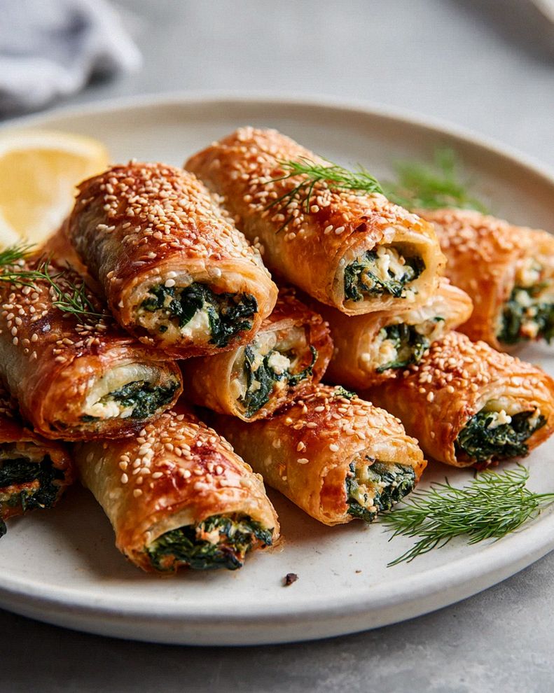 Crispy Feta Spinach Rolls to Fall in Love With – Schritt 1