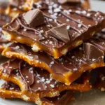 Das beste Rezept für gesalzene Karamell-Brezel-Bark