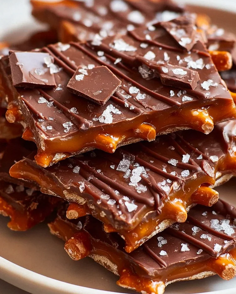 Das beste Rezept für gesalzene Karamell-Brezel-Bark – Schritt 2