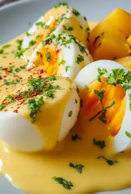 Eier in Senfsoße