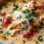 Einfache Cremige Crock Pot Hähnchen Parmesan Suppe Rezept