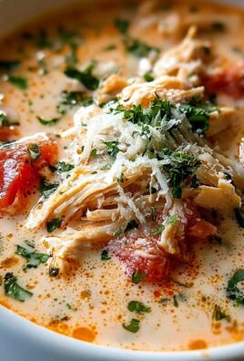 Einfache Cremige Crock Pot Hähnchen Parmesan Suppe Rezept