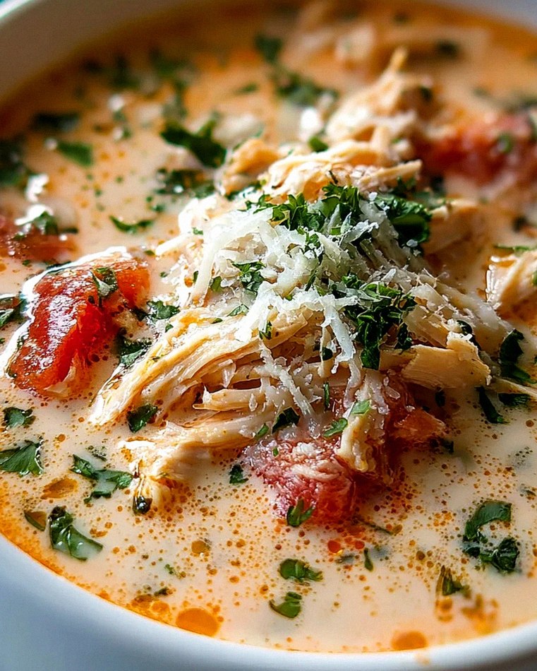 Einfache Cremige Crock Pot Hähnchen Parmesan Suppe Rezept – Schritt 1