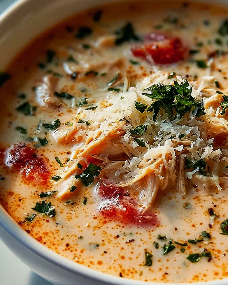 Einfache Cremige Crock Pot Hähnchen Parmesan Suppe Rezept – Schritt 2