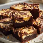 Erdnussbutter-Swirl Frischkäse Brownies – unwiderstehlich!