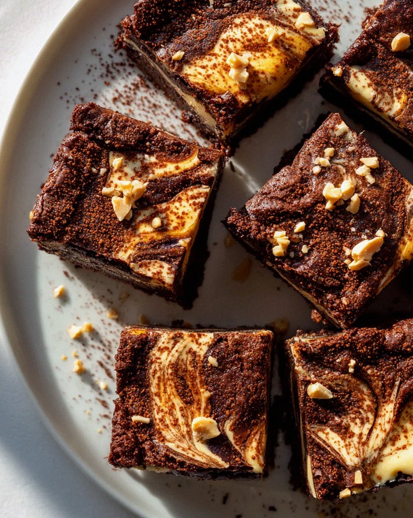 Erdnussbutter-Swirl Frischkäse Brownies – unwiderstehlich! – Schritt 2