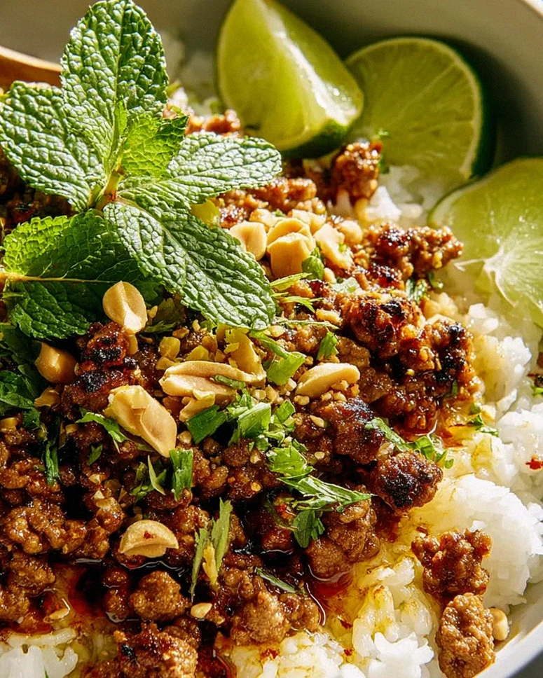 Erfrischendes Wacholdertee-Extrakt-Limetten-Rindfleisch mit Kokosnuss – Schritt 2