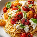 Feine Burrata Pasta: Ofentomaten-Genuss schnell serviert
