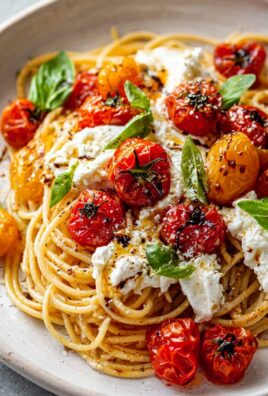 Feine Burrata Pasta: Ofentomaten-Genuss schnell serviert