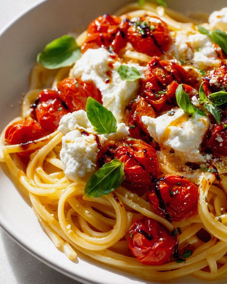 Feine Burrata Pasta: Ofentomaten-Genuss schnell serviert – Schritt 2