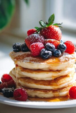 Flauschige Oster Pancakes: Mit Beeren & Ahornsirup Genuss