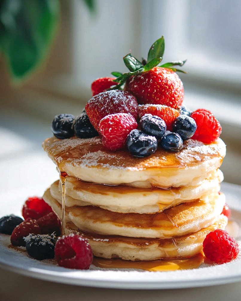 Flauschige Oster Pancakes: Mit Beeren & Ahornsirup Genuss – Schritt 1