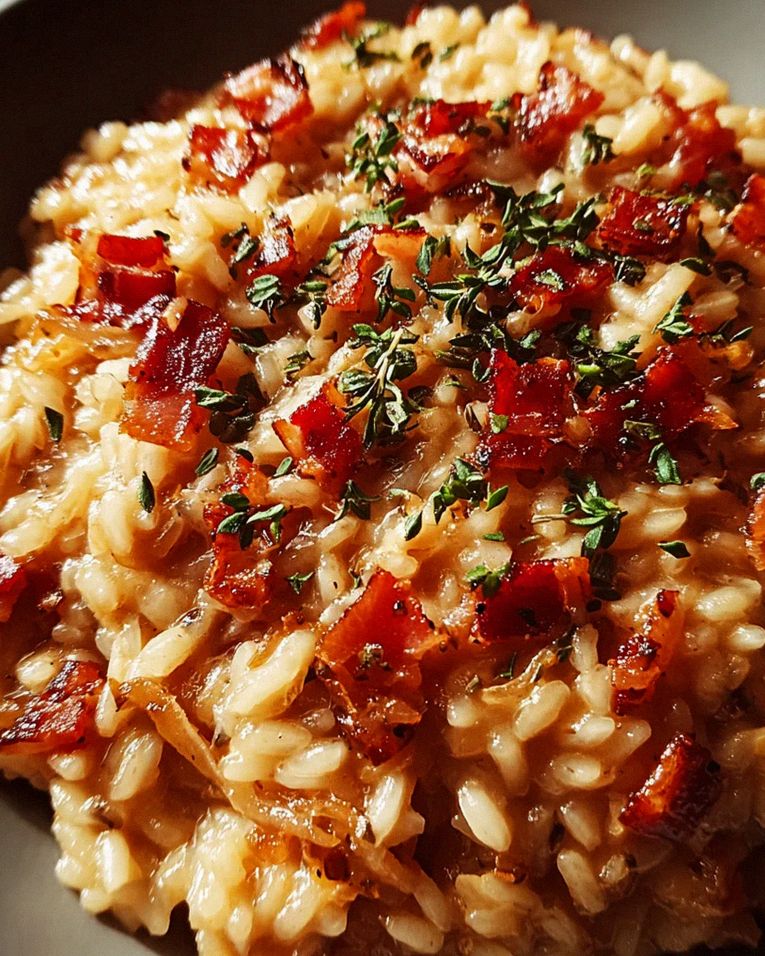 Französisches Zwiebel und Putenspeck Risotto – Schritt 2