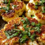 Gebackene Mozzarella-Blumenkohlsteaks