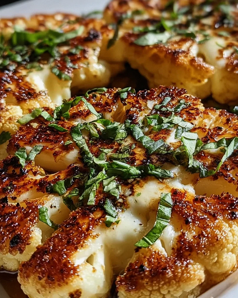 Gebackene Mozzarella-Blumenkohlsteaks – Schritt 2