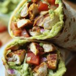 Guacamole Hähnchen Wraps