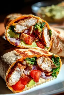 Hähnchen-Wraps mit Blitzsoße