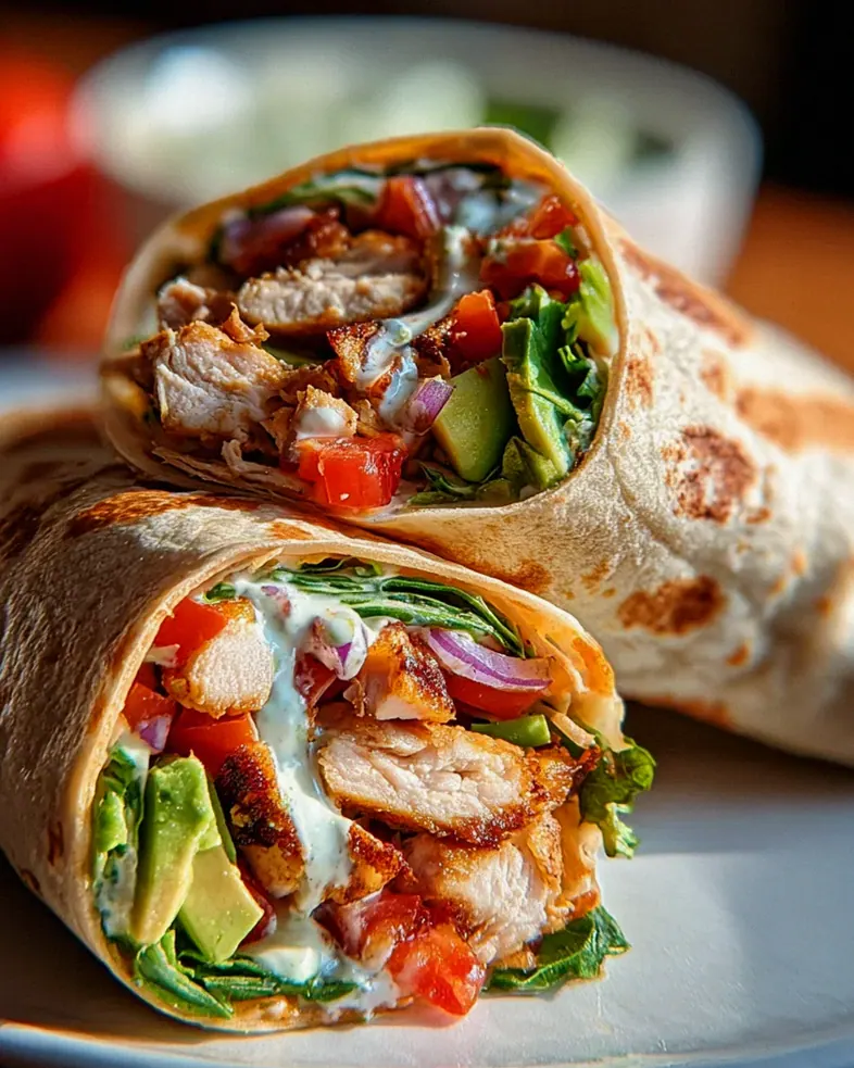 Hähnchen-Wraps mit Blitzsoße – Schritt 2