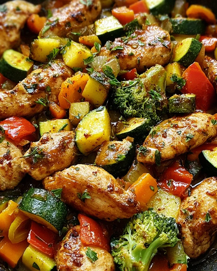Hähnchenpfanne mit Gemüse (Low Carb) – Schritt 1