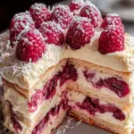 Himbeer-Raffaello-Torte ohne Agar-Agar