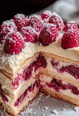 Himbeer-Raffaello-Torte ohne Agar-Agar