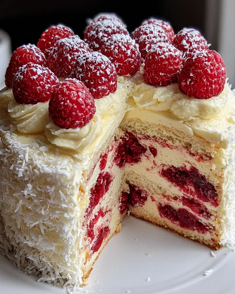 Himbeer-Raffaello-Torte ohne Agar-Agar – Schritt 1