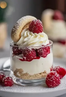 Himmlische Vanillekipferl Dessert mit alkoholfreien Beeren