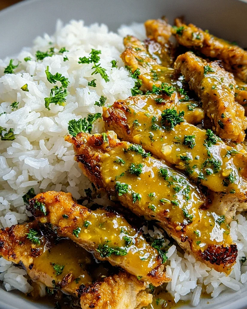 Honig Senf Hähnchen mit Reis – Schritt 1