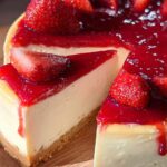 Käsekuchen mit Erdbeeren