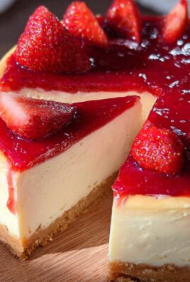 Käsekuchen mit Erdbeeren