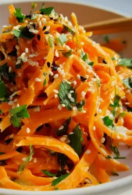 Karottensalat mit Ingwer-Sesam-Dressing – Gesund & Lecker!