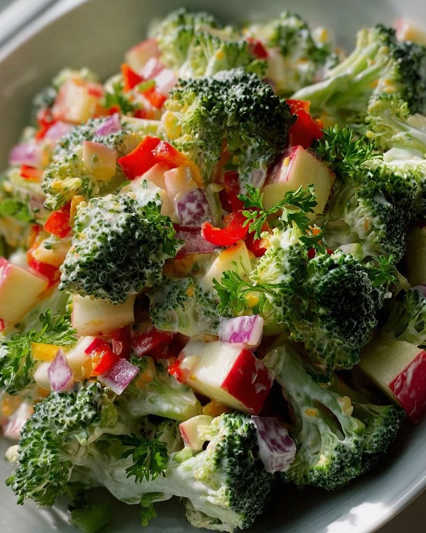 Knackiger Brokkolisalat mit Apfel – gesund und lecker! – Schritt 2