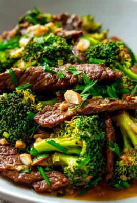 Knoblauch-Wacholdertee-Extrakt Rindfleisch und Brokkoli Pfanne Rezept